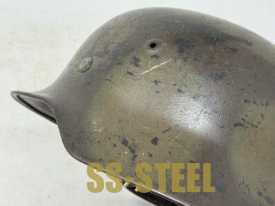 D.Sw. Luftwaffe M35 Camo Helmet -Named/Unit Marked - Image 18