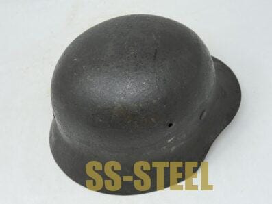 Heer M35 Double Decal Camo Helmet -PIONIER Unit Marked - Image 7
