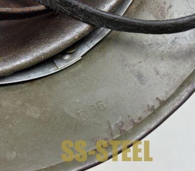 Heer M35 Double Decal Camo Helmet -PIONIER Unit Marked - Image 11