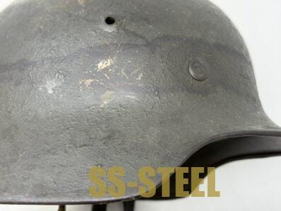 Heer M35 Double Decal Camo Helmet -PIONIER Unit Marked - Image 12