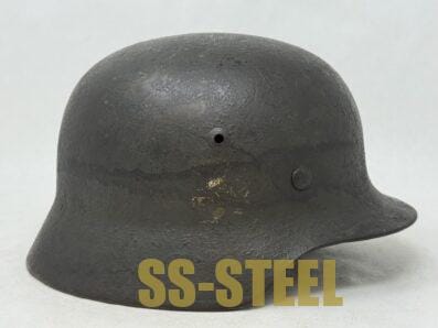 Heer M35 Double Decal Camo Helmet -PIONIER Unit Marked - Image 5