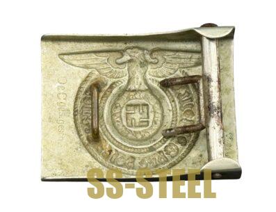 SS Early Nickel Belt Buckle & Belt -Overhoff & Cie - Image 8
