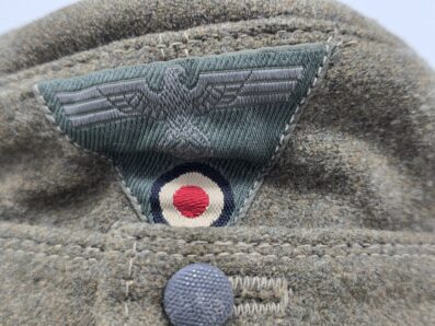 Excellent combat-worn Wehrmacht Heer M43 Cap - Image 2