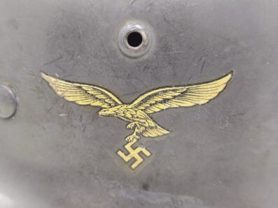 Excellent Luftwaffe M35 Double Decal Helmet - Image 4