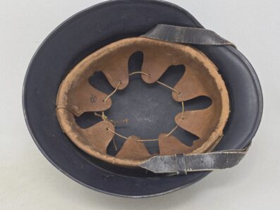Sharp, Beaded Luftschutz Polizei M35 Helmet, Bordered Decals. - Image 7