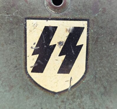 Outstanding Waffen-SS M35 Double Decal Helmet ET64 - Image 13