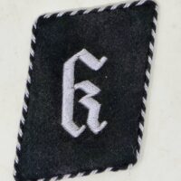 Ultra-rare "K" Collar Tab for Konzentrationslager Personnel, Circa 1935