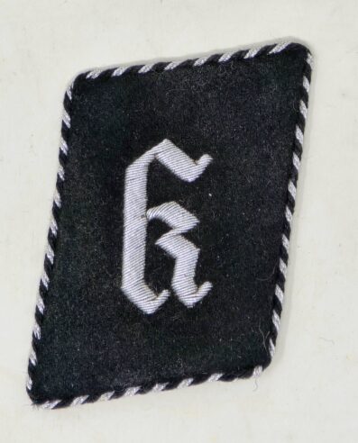 Ultra-rare "K" Collar Tab for Konzentrationslager Personnel, Circa 1935