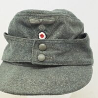 Excellent combat-worn Wehrmacht Heer M43 Cap