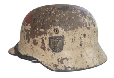Stunning Kriegsmarine Camo Medic Helmet - Image 3