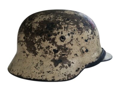 Stunning Kriegsmarine Camo Medic Helmet - Image 6