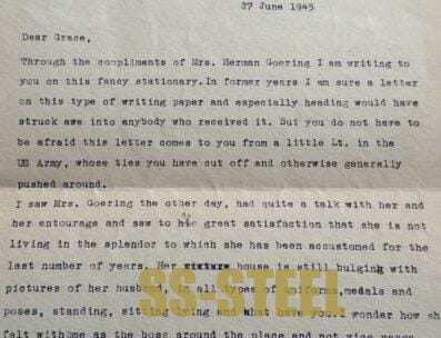 US VET Letter Home on REICHSMARSCHALL Goering Stationary - Image 6