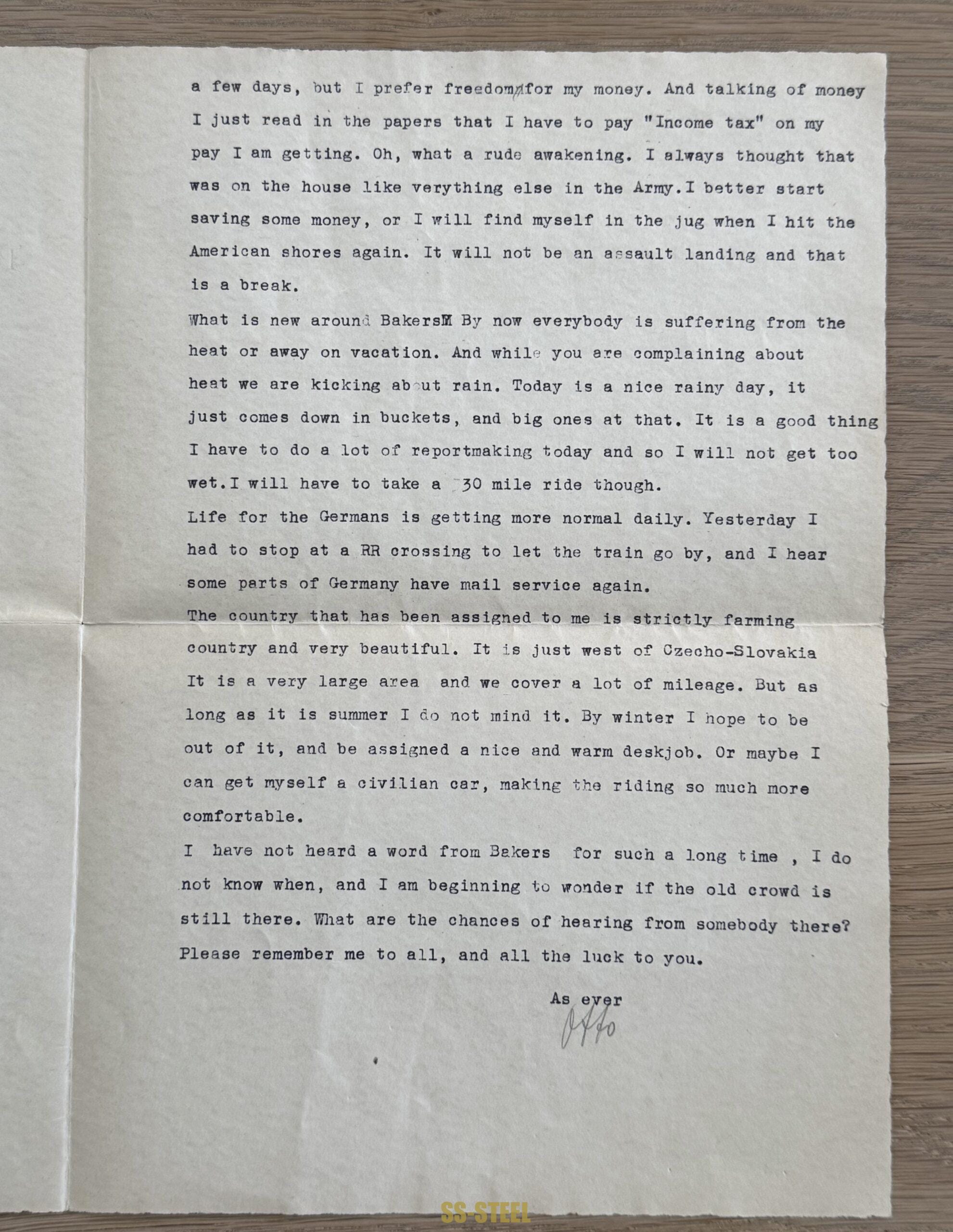 US VET Letter Home on REICHSMARSCHALL Goering Stationary - Image 8