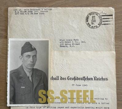 US VET Letter Home on REICHSMARSCHALL Goering Stationary - Image 9