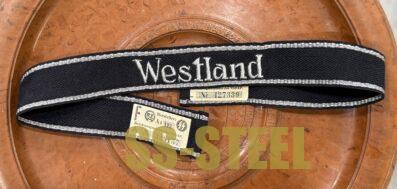 SS Officer WESTLAND Buillion Cuff Title