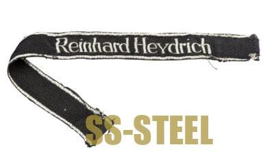 SS Reinhard Heydrich Flatwire Cuff Title Uniform Removed
