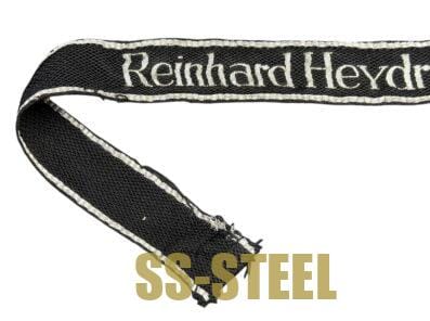 SS Reinhard Heydrich Flatwire Cuff Title Uniform Removed - Image 2