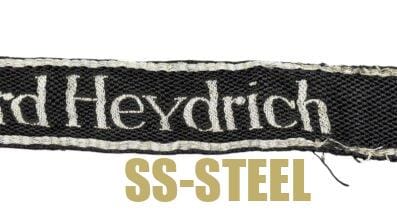 SS Reinhard Heydrich Flatwire Cuff Title Uniform Removed - Image 5