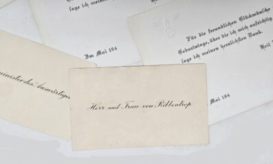Stationary and Photos Related to Joachim von Ribbentrop and Wife - Image 2