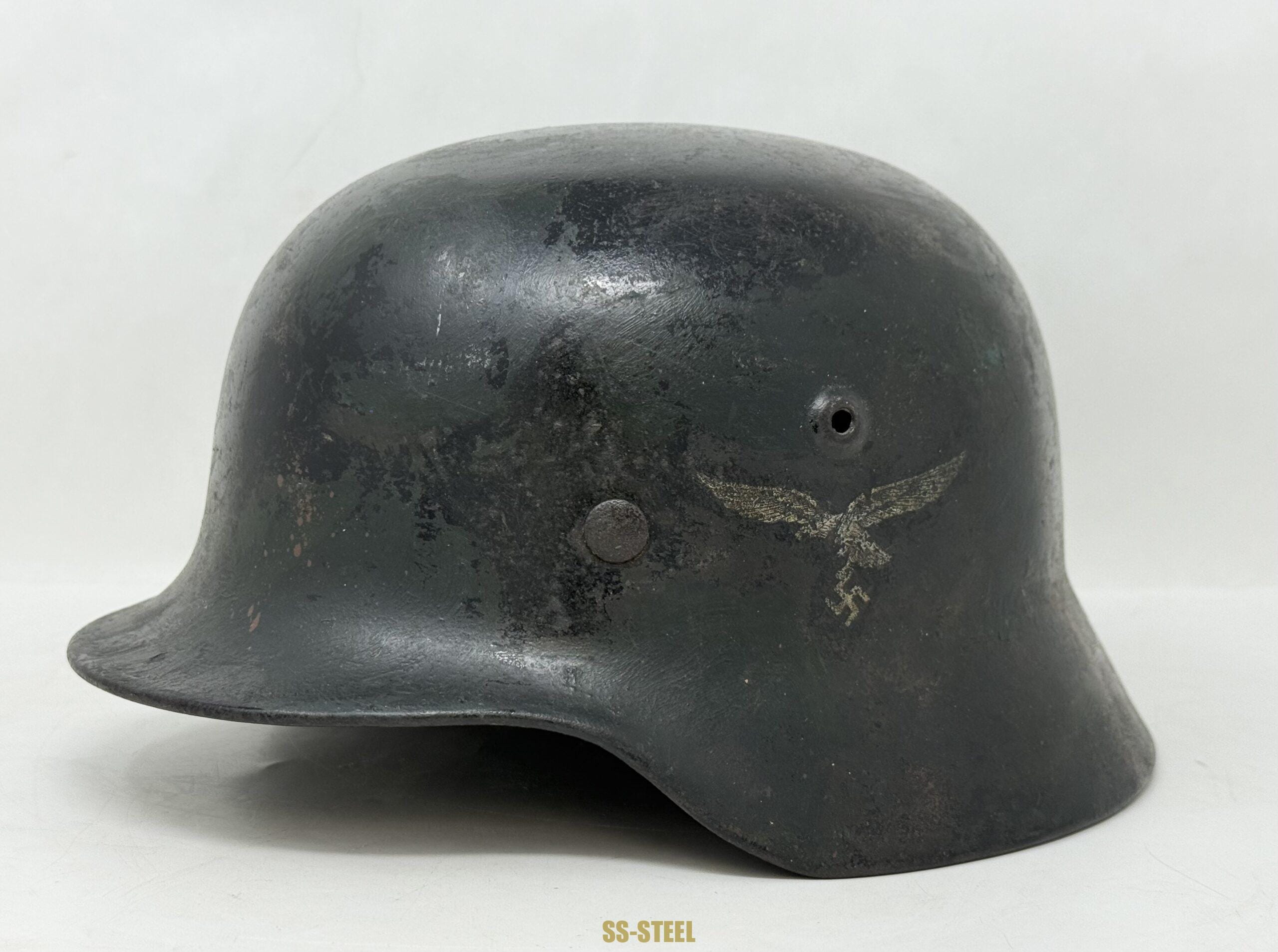Luftwaffe M40 Single Decal Camo Helmet - Image 3