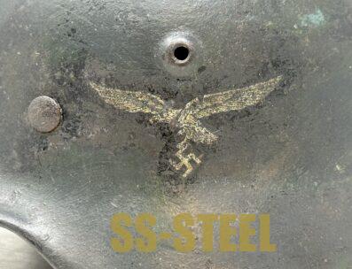 Luftwaffe M40 Single Decal Camo Helmet - Image 22