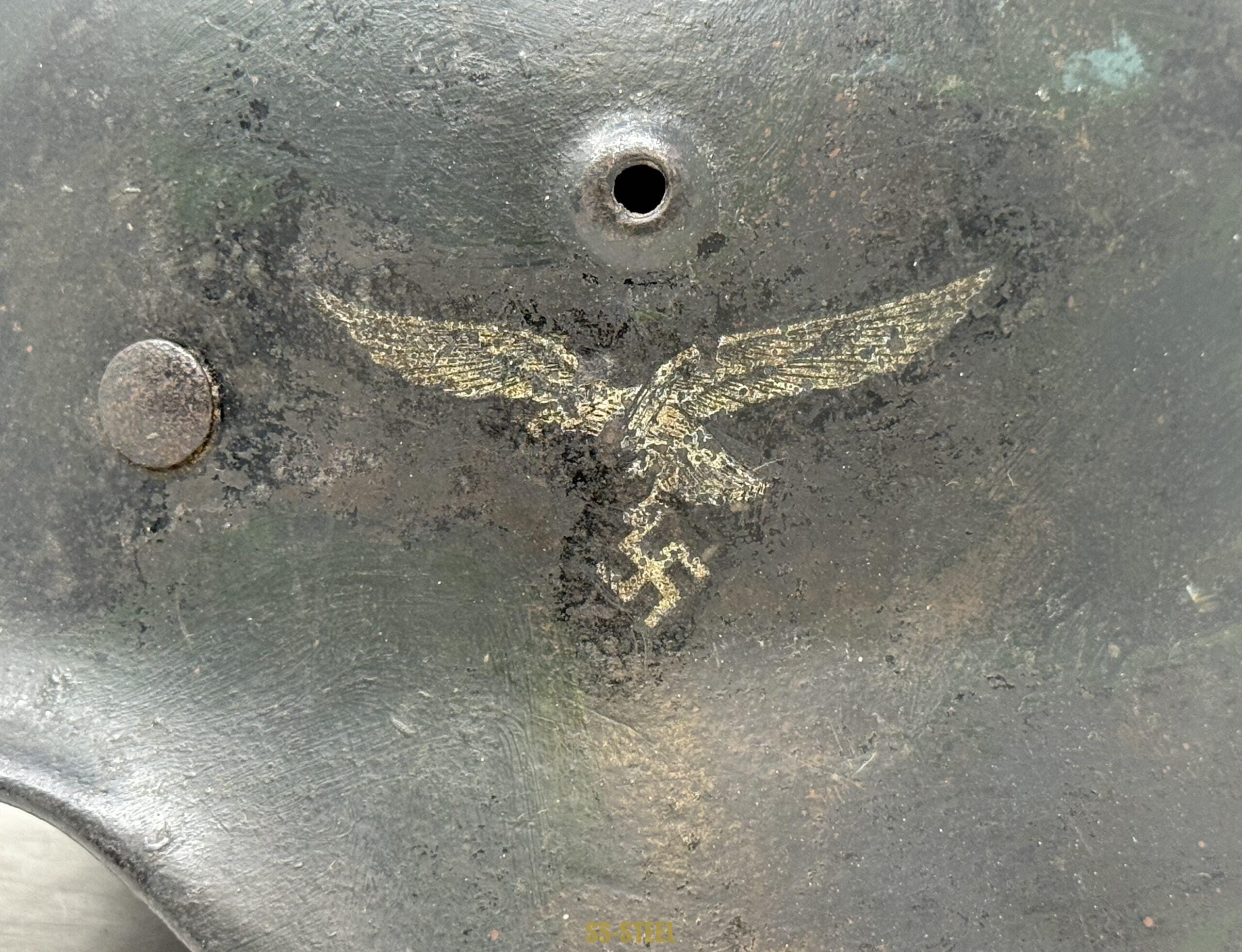 Luftwaffe M40 Single Decal Camo Helmet - Image 22