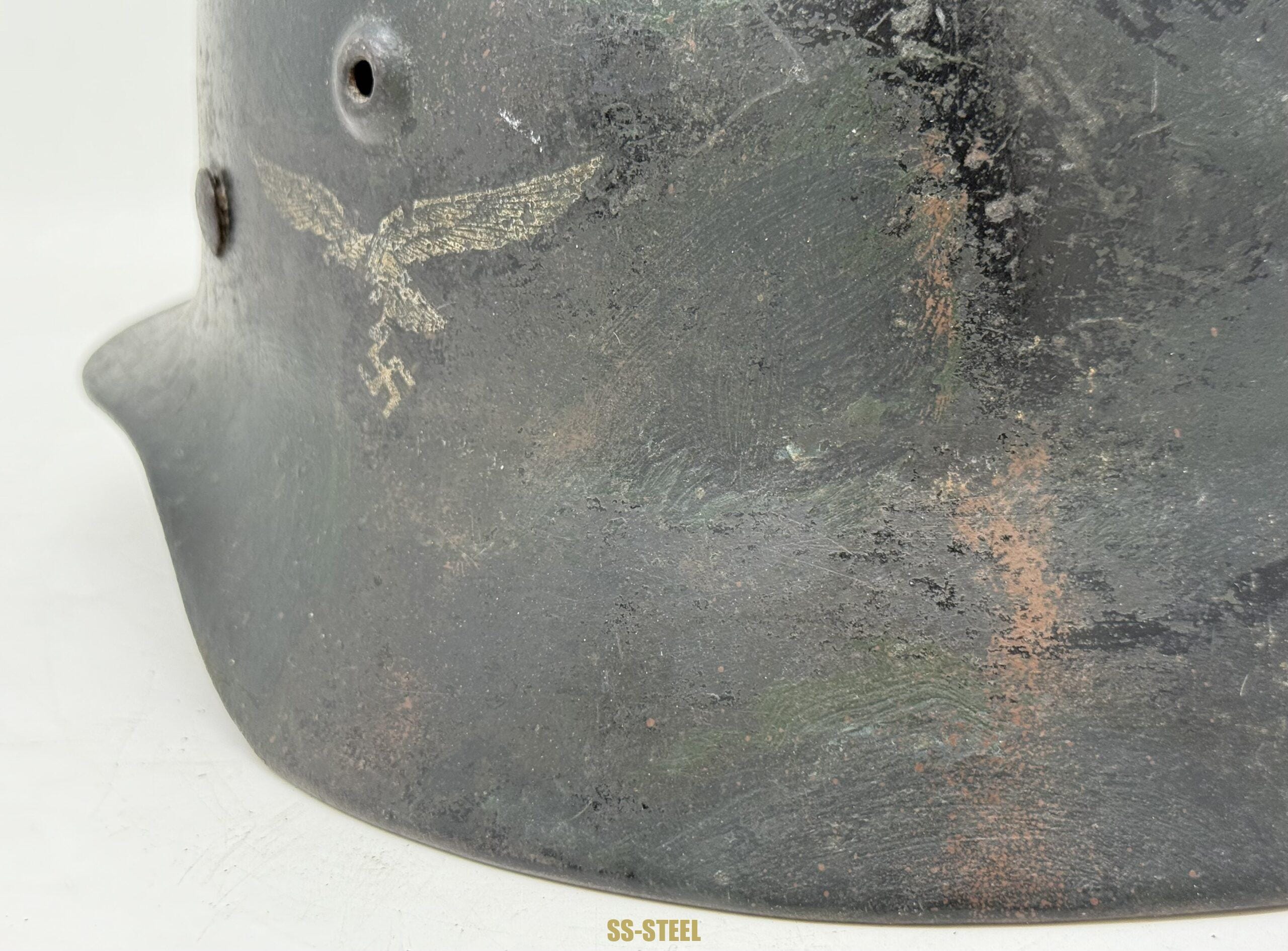 Luftwaffe M40 Single Decal Camo Helmet - Image 16
