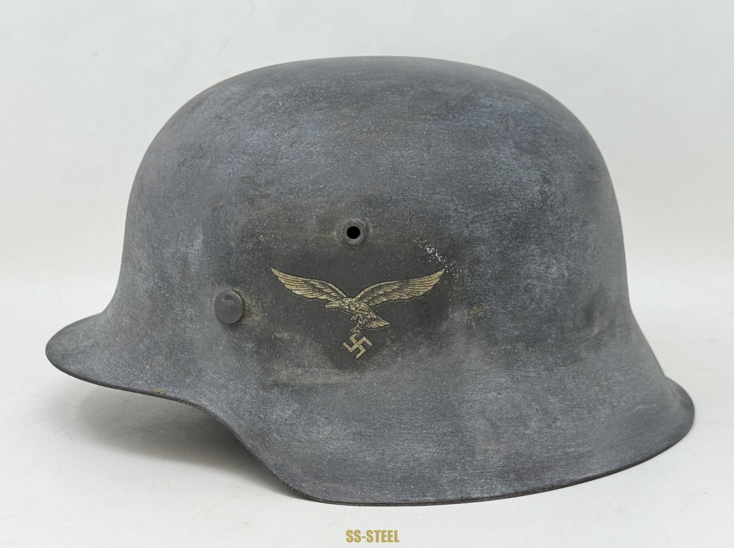 Luftwaffe M42 Single Decal Whitewash Camo Helmet