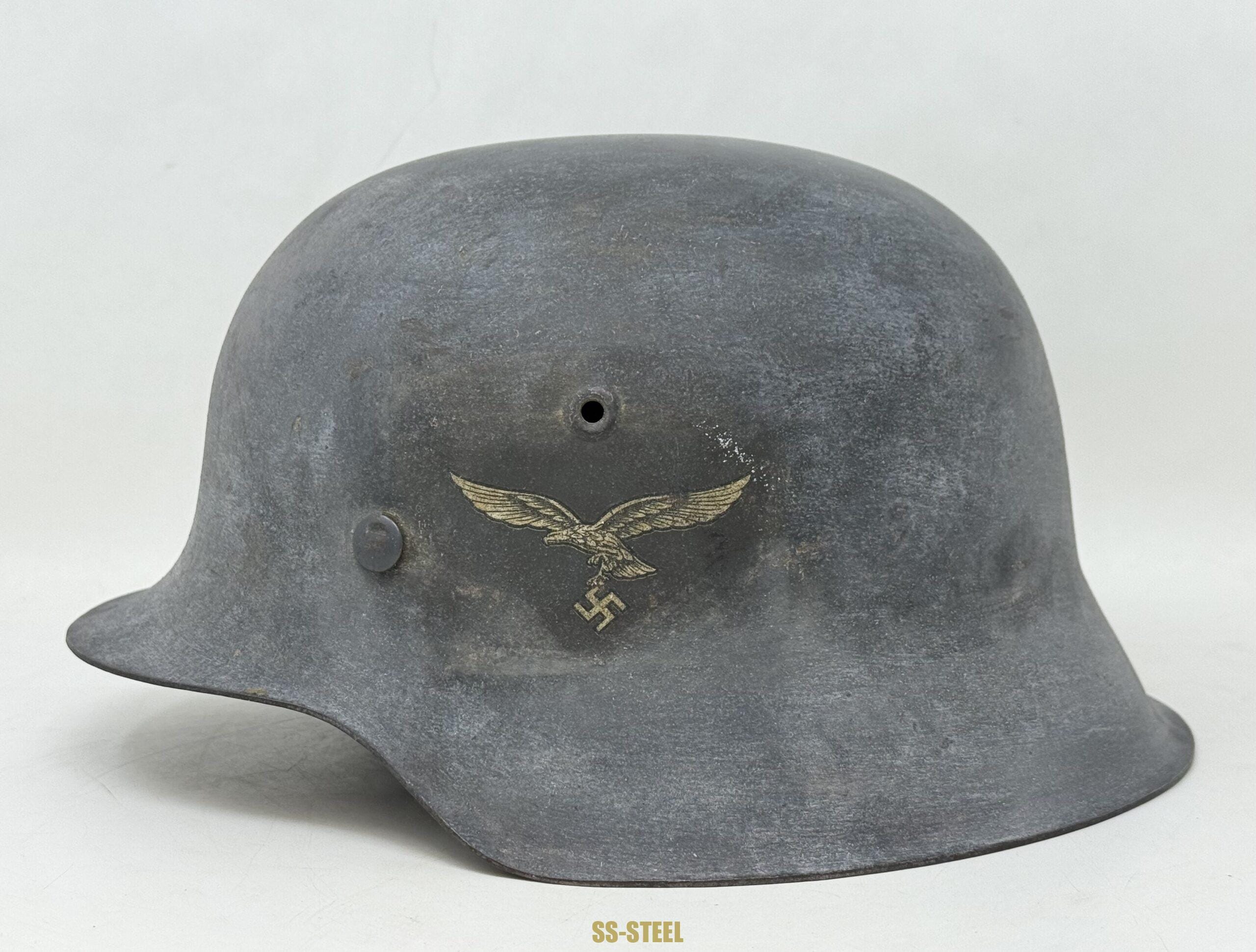 Luftwaffe M42 Single Decal Whitewash Camo Helmet - Image 2