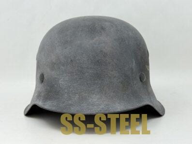Luftwaffe M42 Single Decal Whitewash Camo Helmet - Image 4