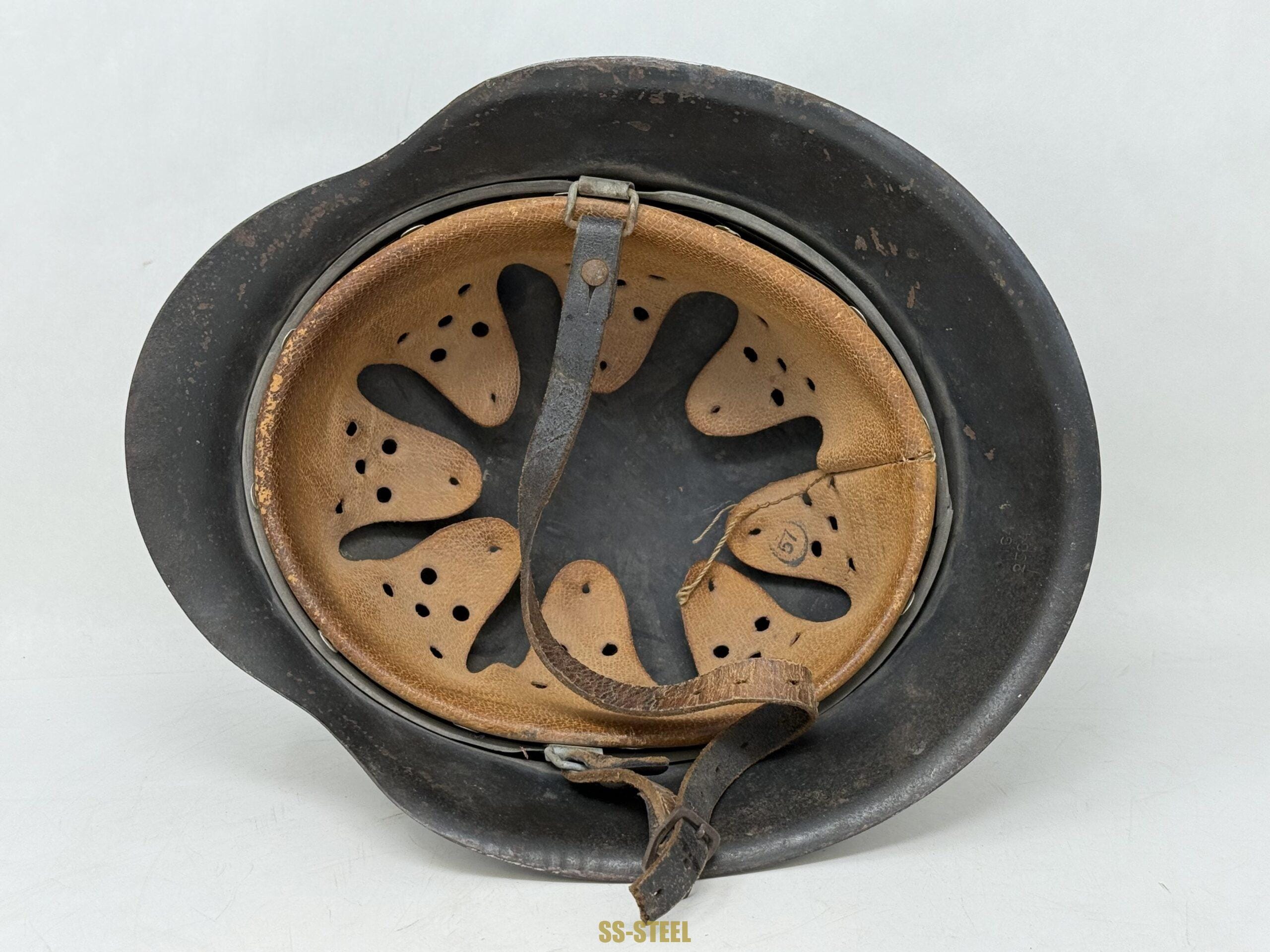 Luftwaffe M42 Single Decal Whitewash Camo Helmet - Image 10