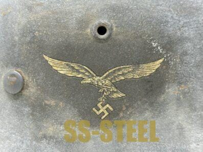 Luftwaffe M42 Single Decal Whitewash Camo Helmet - Image 14