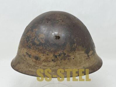 Japanese Type 90 Battle Damage Helmet - Image 3