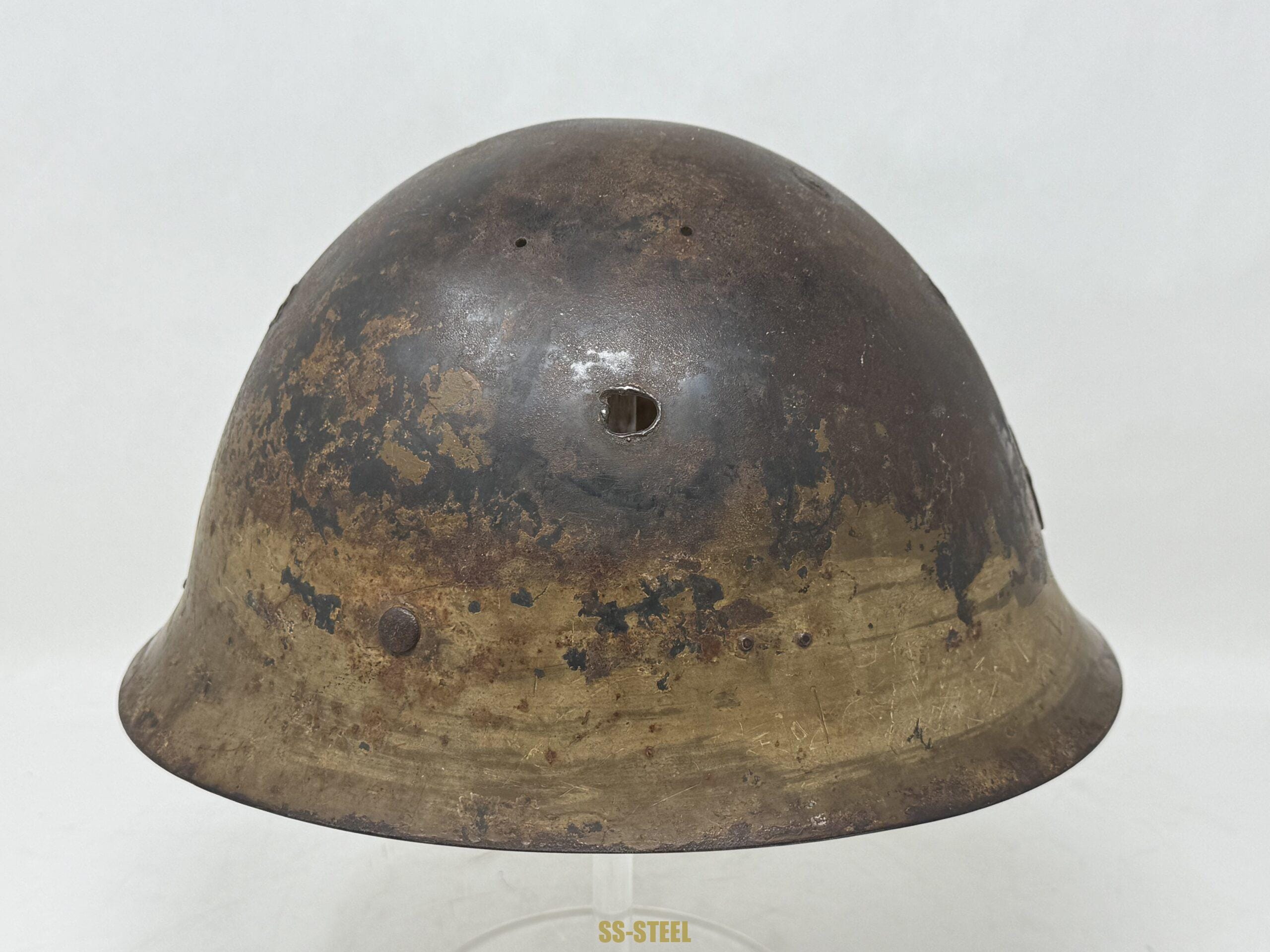 Japanese Type 90 Battle Damage Helmet - Image 3