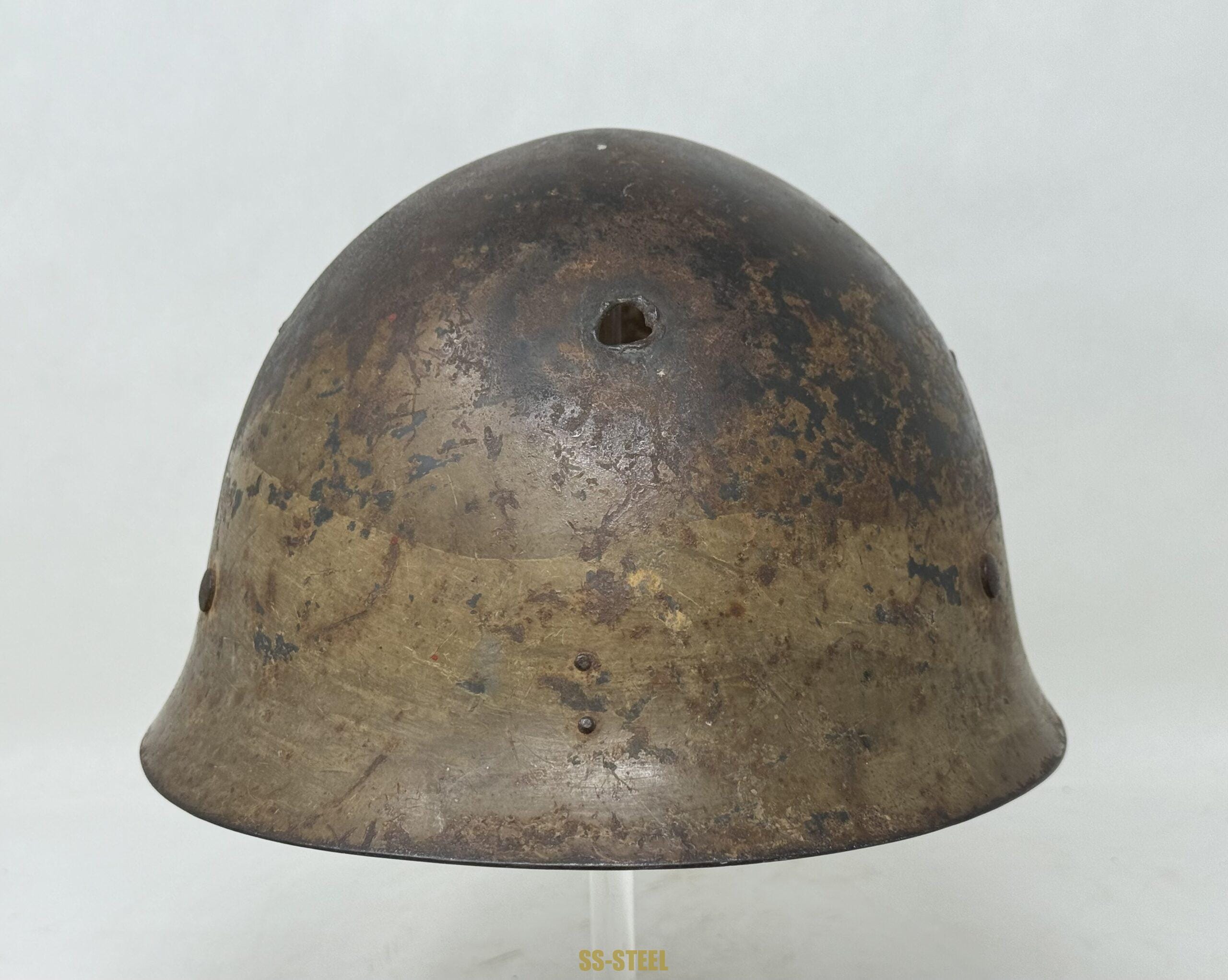 Japanese Type 90 Battle Damage Helmet - Image 4