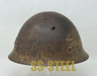 Japanese Type 90 Battle Damage Helmet - Image 5