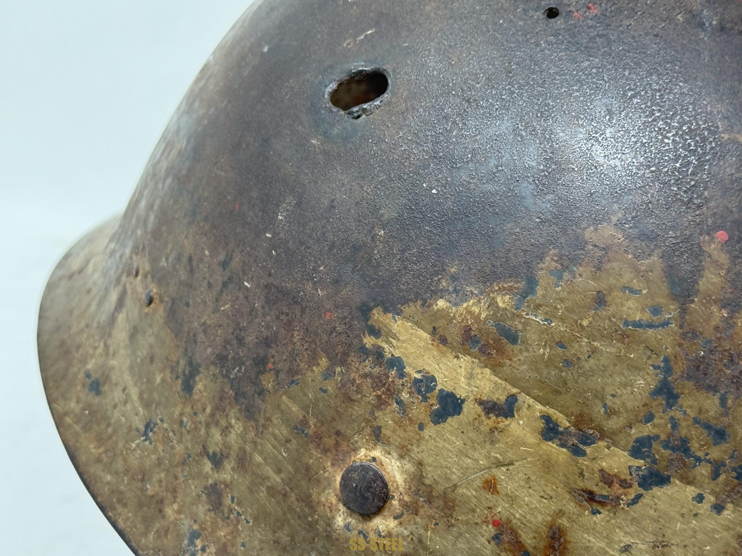 Japanese Type 90 Battle Damage Helmet - Image 13
