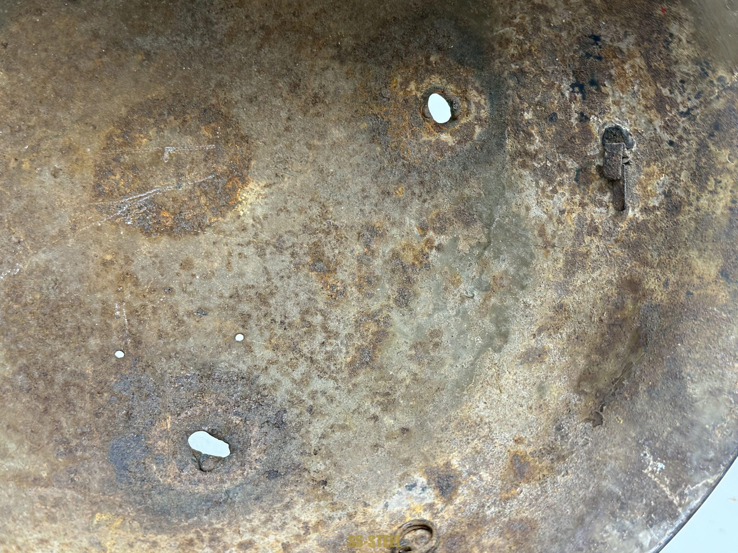 Japanese Type 90 Battle Damage Helmet - Image 15