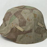 Splinter Camo Cover with M35 Heer Helmet