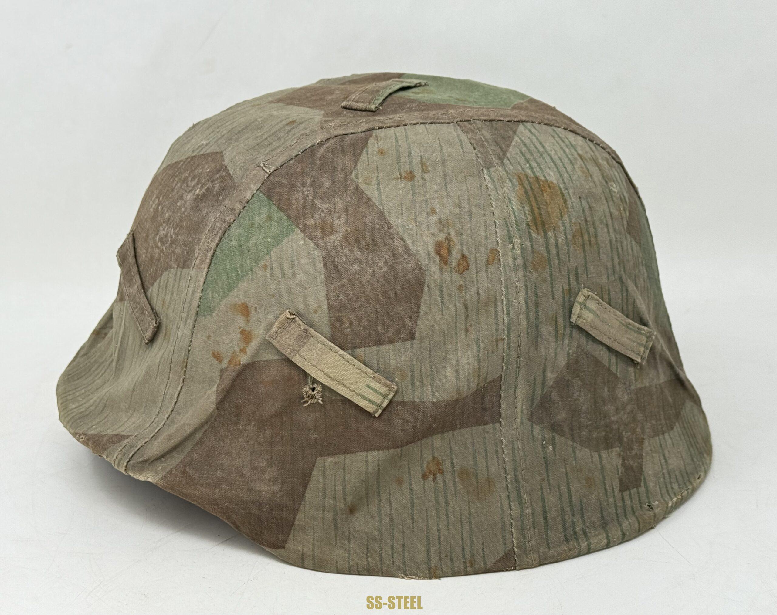 Splinter Camo Cover with M35 Heer Helmet
