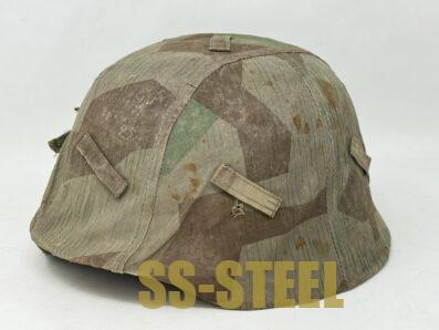 Splinter Camo Cover with M35 Heer Helmet - Image 2
