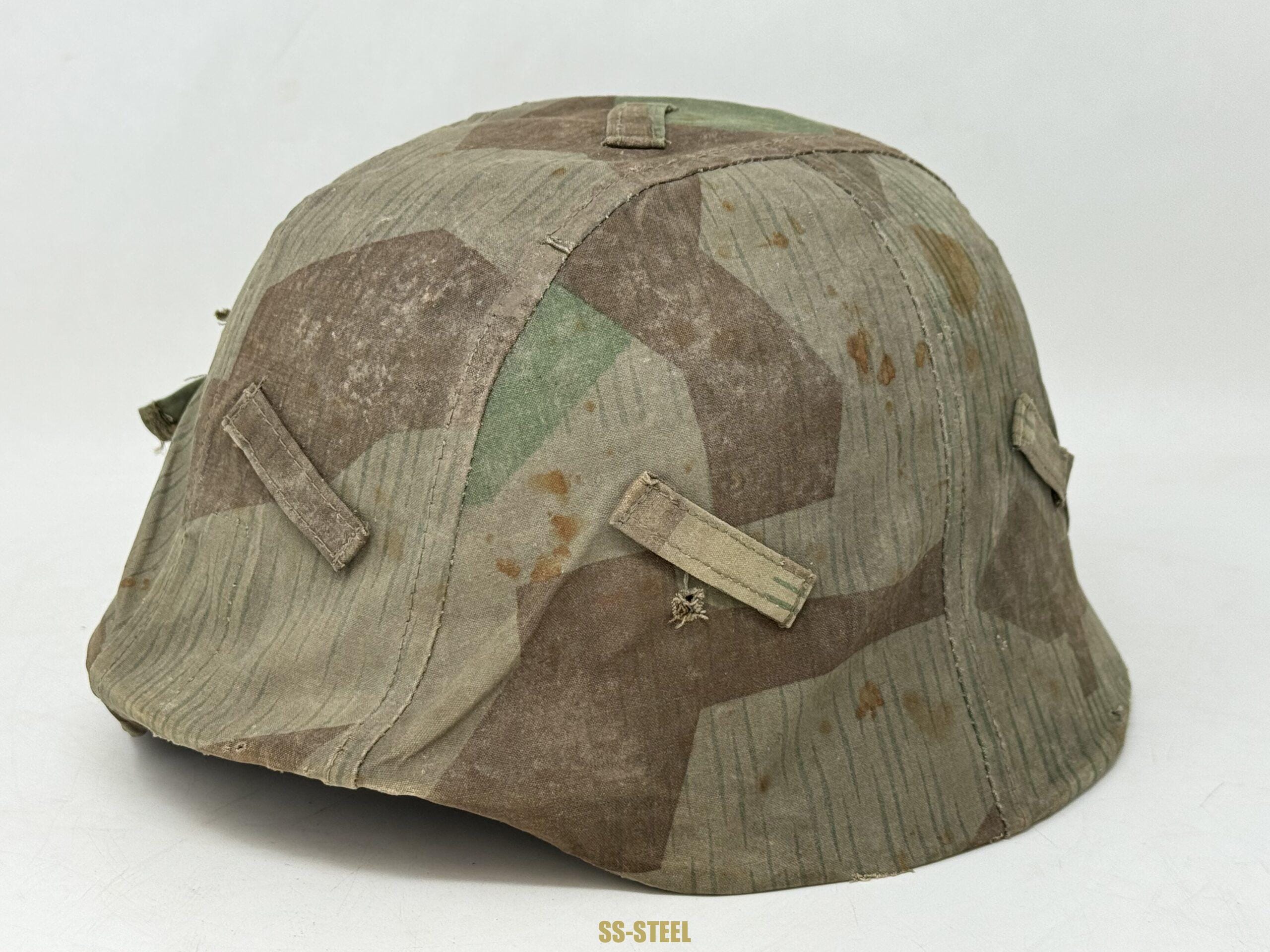 Splinter Camo Cover with M35 Heer Helmet - Image 2