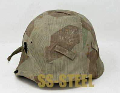Splinter Camo Cover with M35 Heer Helmet - Image 3