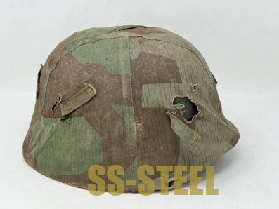 Splinter Camo Cover with M35 Heer Helmet - Image 4