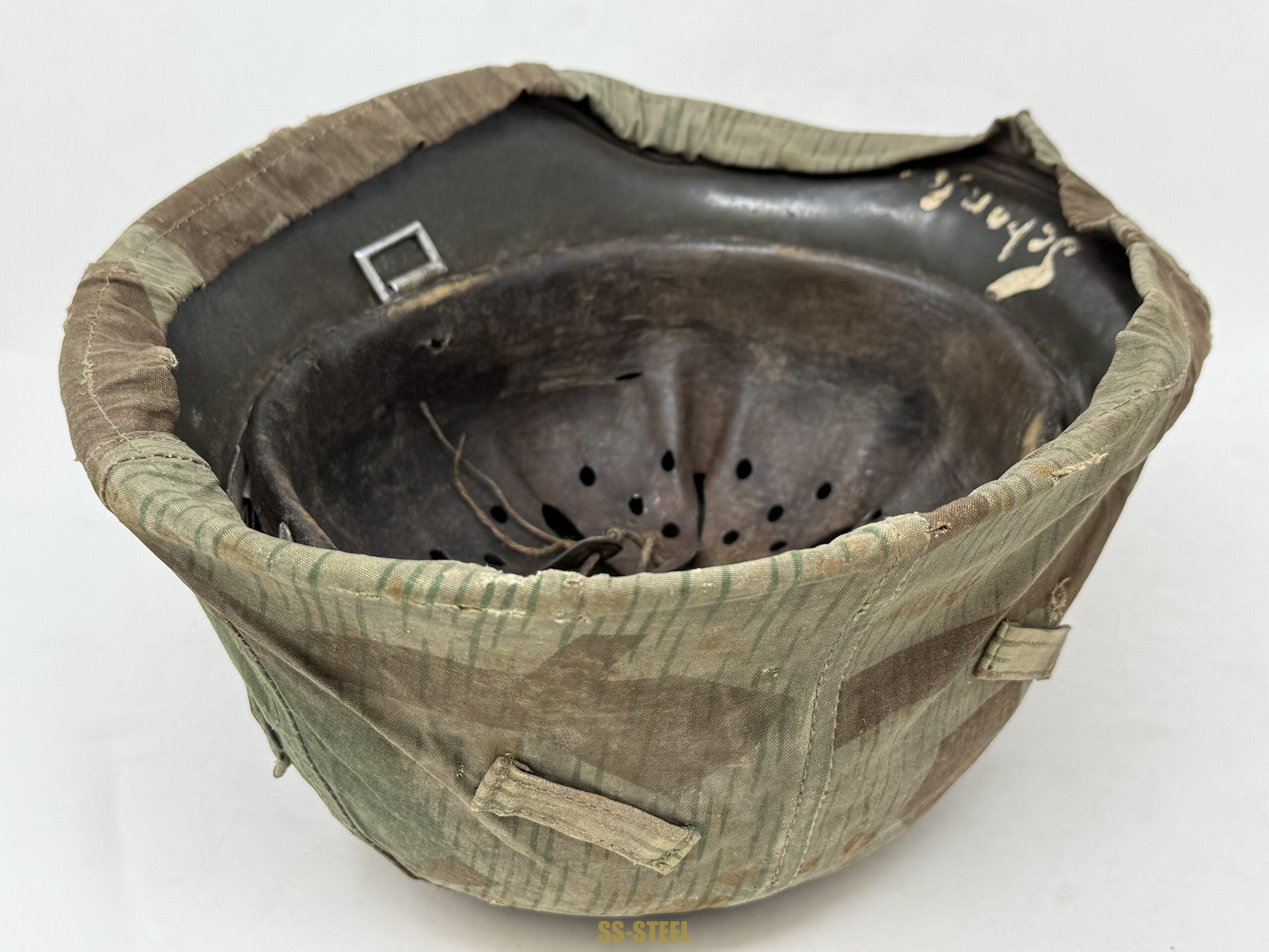Splinter Camo Cover with M35 Heer Helmet - Image 12