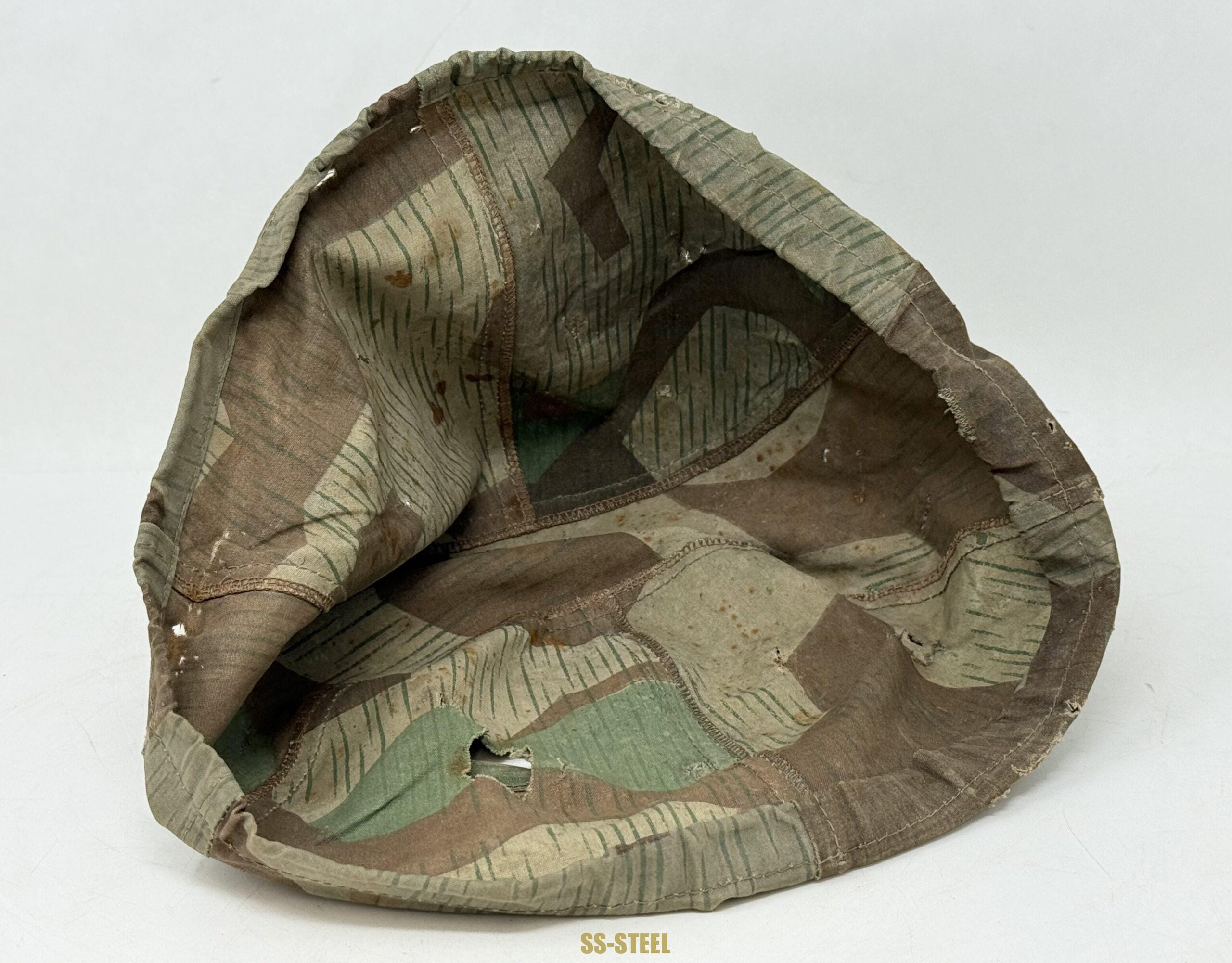 Splinter Camo Cover with M35 Heer Helmet - Image 16