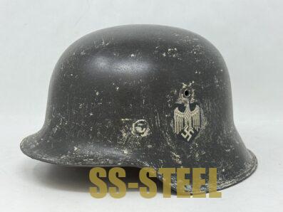 Heer M42 Whitewash Snow Camo Helmet - Image 3