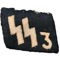 SS-3  ,,Der Führer'' Collar Tab, Uniform Removed