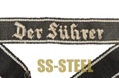 SS Der Fuhrer Cuff Title Uniform Removed - Image 4