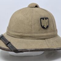 Heer 1st Pattern Tropical Pith Helmet, Badged as Kriegsmarine